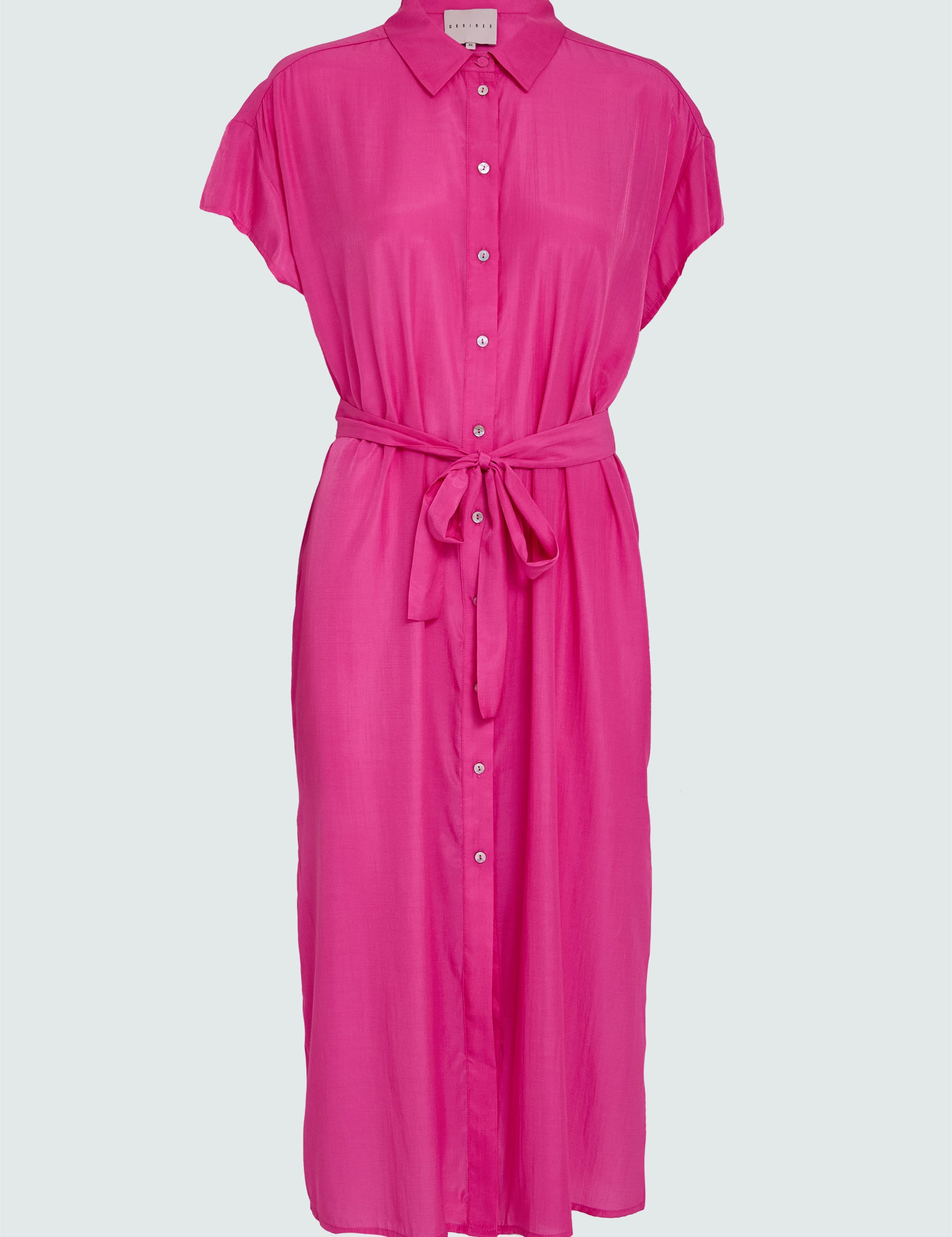 Desires DSGigi Midi Shirt Dress Dress 7211 Super Pink