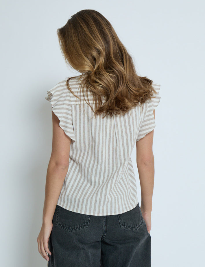 Desires DSGilda Top Top 6798S Burro Brown Stripe