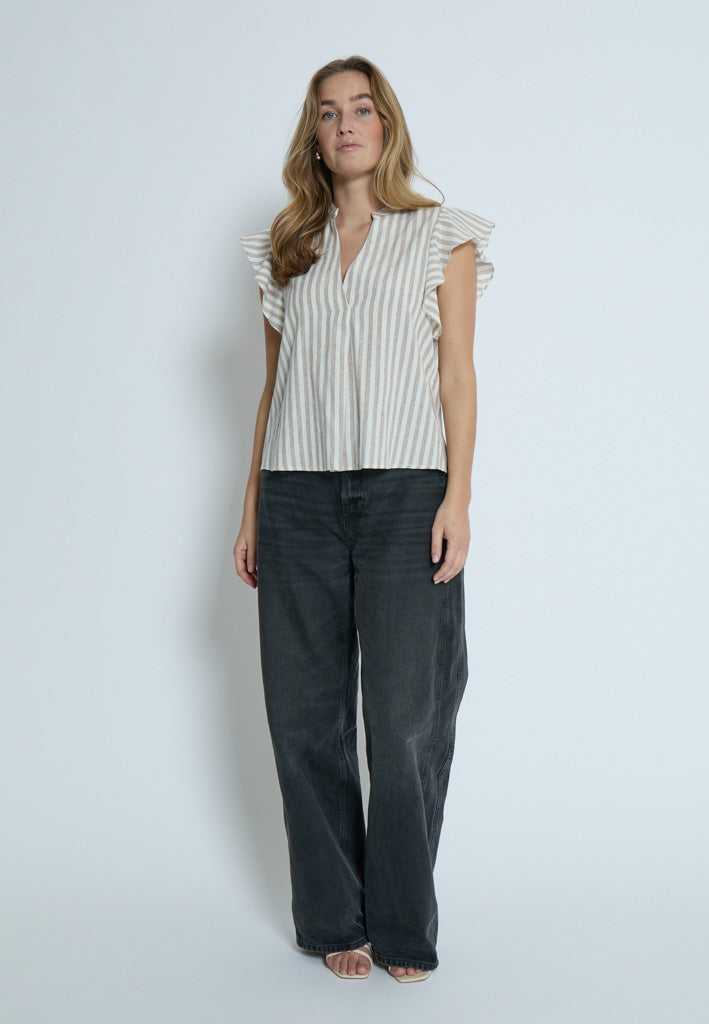 Desires DSGilda Top Top 6798S Burro Brown Stripe