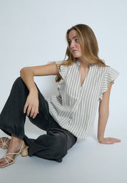 Desires DSGilda Top Top 6798S Burro Brown Stripe