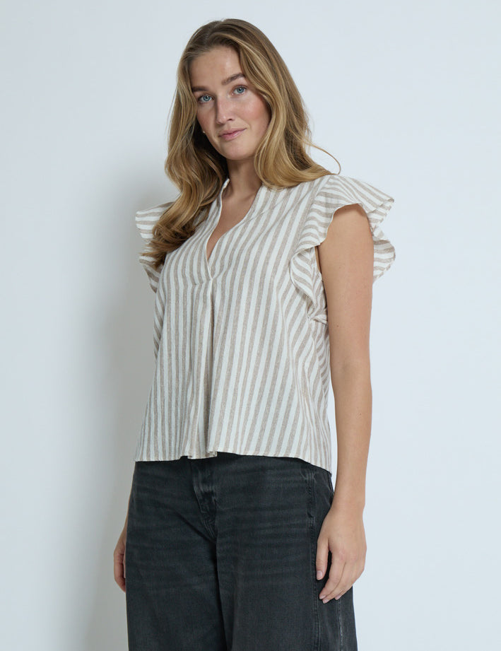 Desires DSGilda Top Top 6798S Burro Brown Stripe