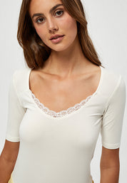 Desires DSGiselle Lace T-Shirt T-Shirt 0001 White