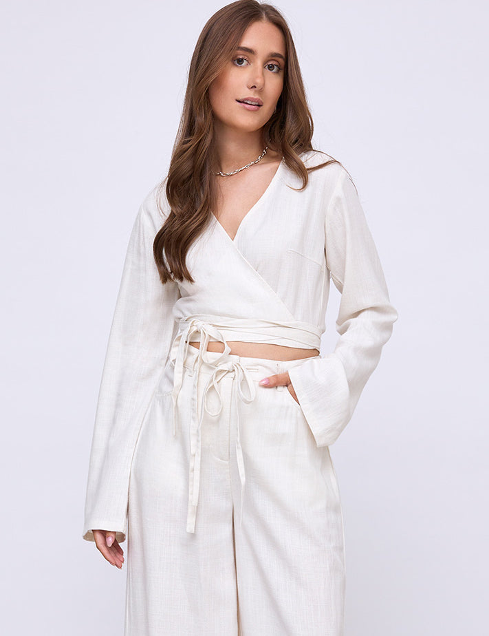 Desires DSGrace Wrap Blouse Blouse 0140 Tofu