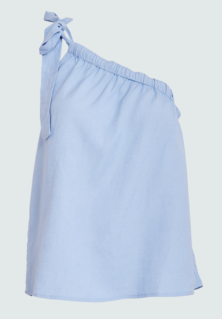 Desires DSGracie One Shoulder Top Top 2280 Chambray Blue