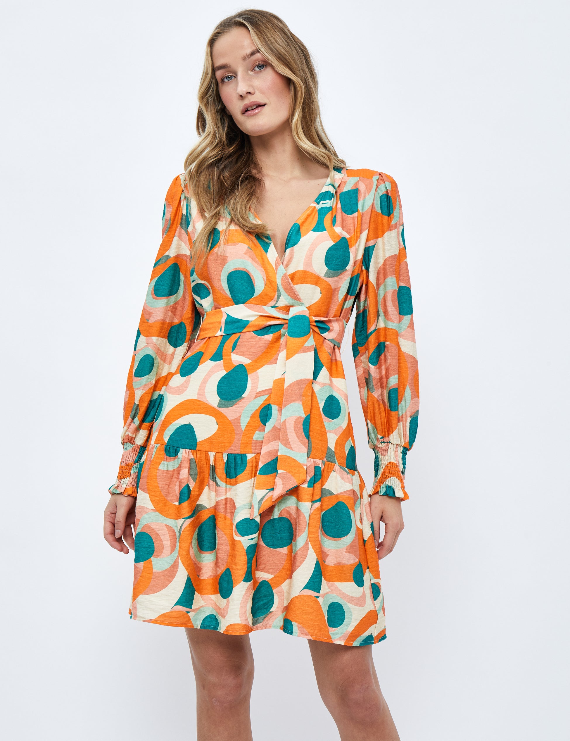 Desires DSIsolde Dress Dress 4073P Kelp Sand Print