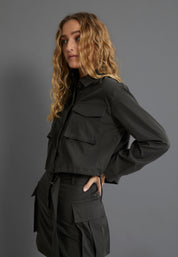 Desires DSKendra Cargo Shirt Shirt 2313 Folkstone Gray
