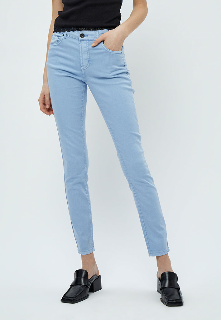 Desires DSLola Garment Dye MW Jeans 2272 Serenity Blue