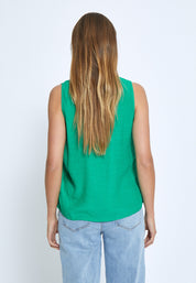 Desires DSMila V-Neck Top Top 4419 Ming Green