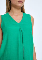 Desires DSMila V-Neck Top Top 4419 Ming Green