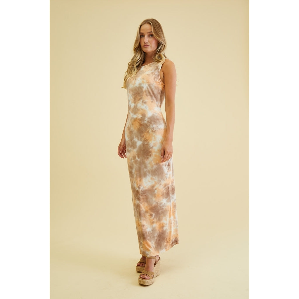 Desires DSMolly Slim Fit Dress Dress 0011P Gardenia Print