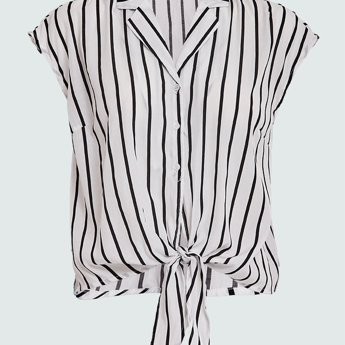 Desires DSNennica Sleeveless Shirt Shirt 9000S Black Stripe
