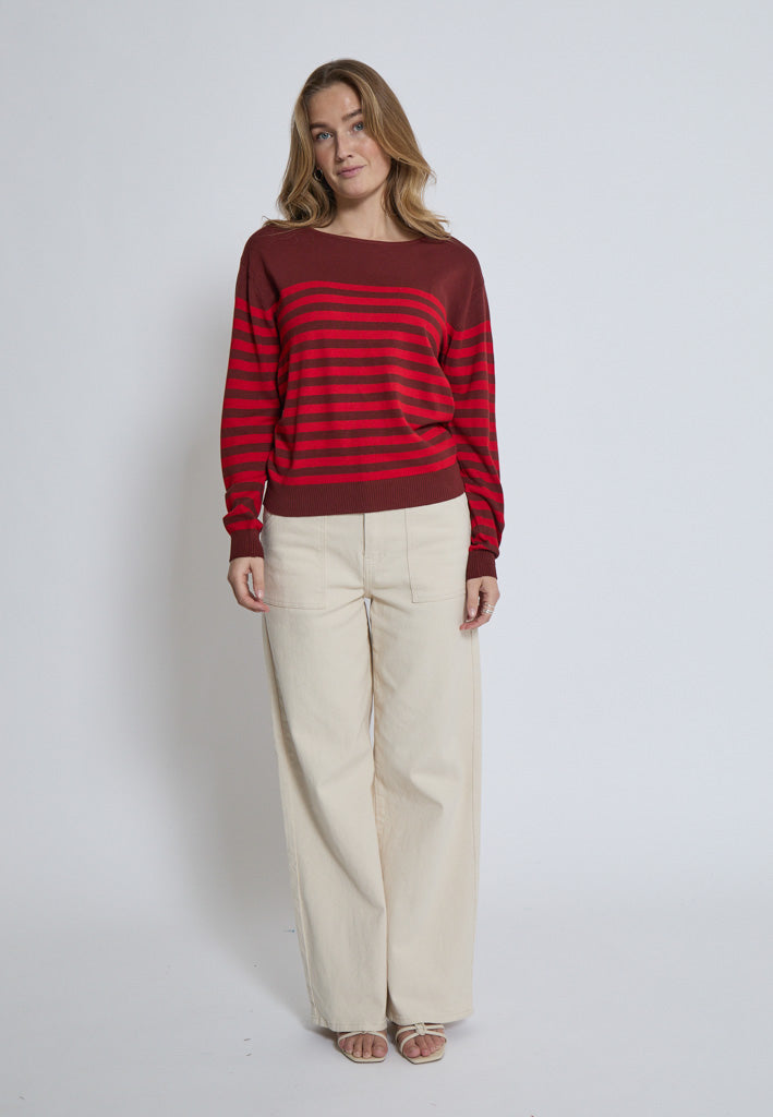 Desires DSPelaya Pullover Pullover 4049S Aura Orange Stripe