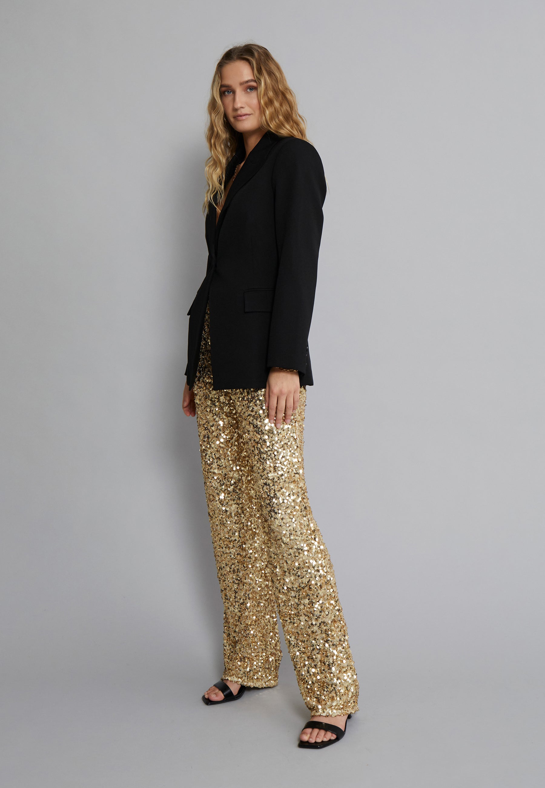 Desires DSRoselyn Sequin Pant Pant 4363 Safari Sand