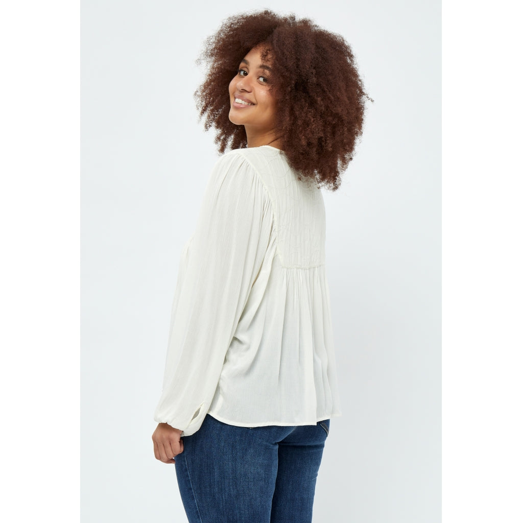 Peppercorn Danea Blouse Curve Blouse 235 Cloud Dancer
