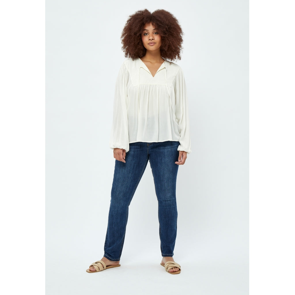 Peppercorn Danea Blouse Curve Blouse 235 Cloud Dancer