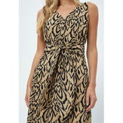 Desires Daniela Sleeveless Maxi Dress Dress 0975P Cuban Sand Print
