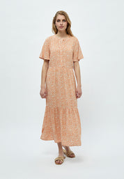 Peppercorn Daria Dress Dress 0510P Melon Peach Print