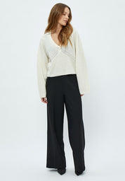 Minus Delphine Polo Knit Pullover Pullover 235 Cloud Dancer