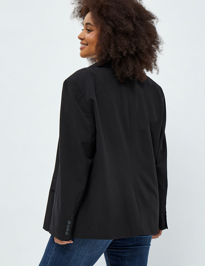 Peppercorn Diana Single Breasted Blazer Curve Blazer 100 Black