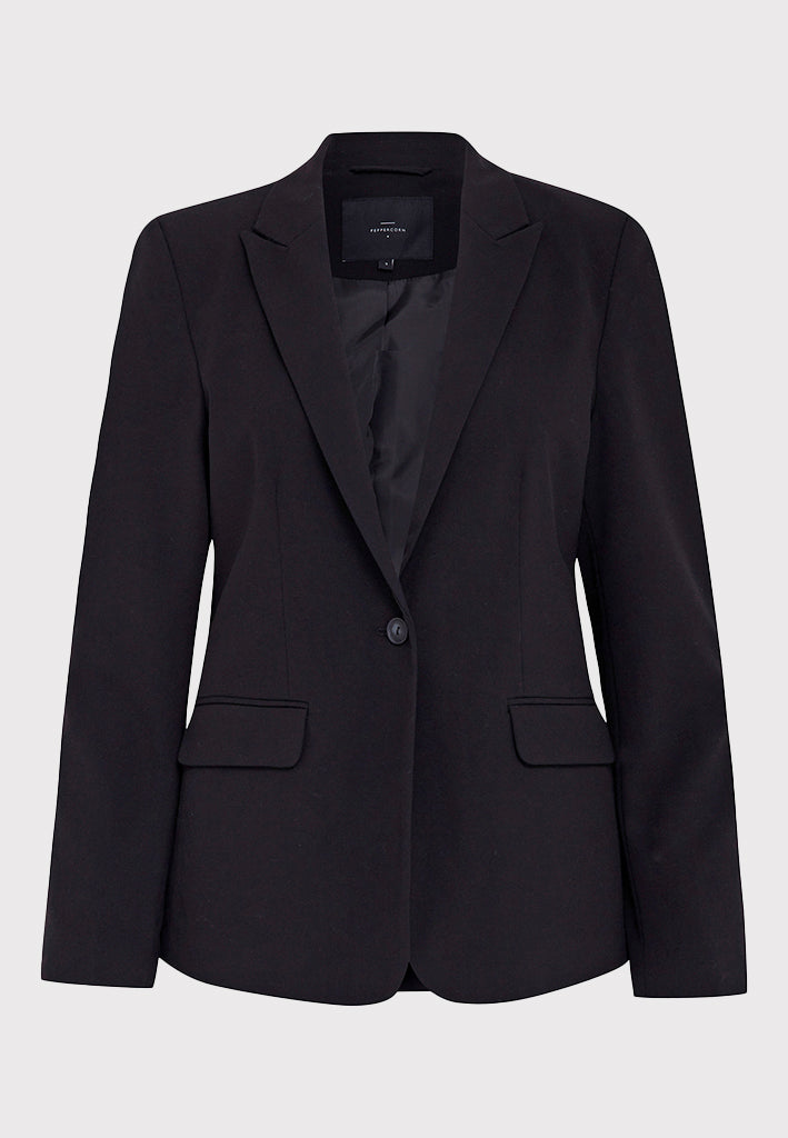 Peppercorn Diana Single Breasted Blazer Curve Blazer 100 Black