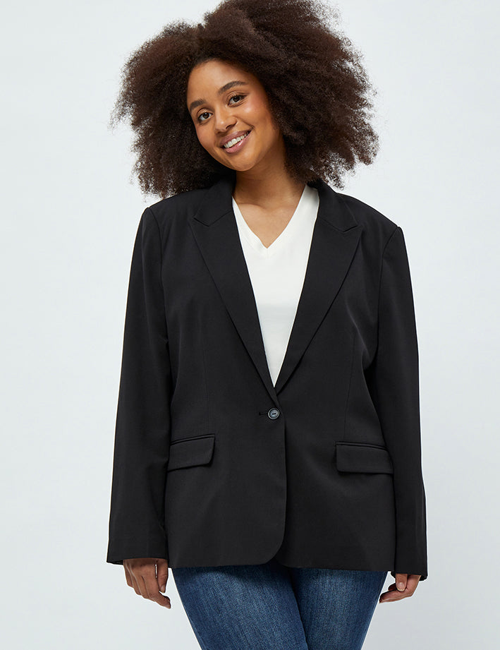 Peppercorn Diana Single Breasted Blazer Curve Blazer 100 Black