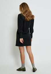 Peppercorn Dicette Puff Sweat Dress 9000 Black