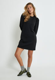 Peppercorn Dicette Puff Sweat Dress 9000 Black