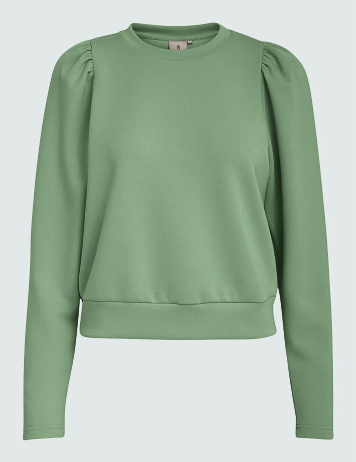 Peppercorn Dicette Puff Sweat Sweatshirt 3790 Hedge Green