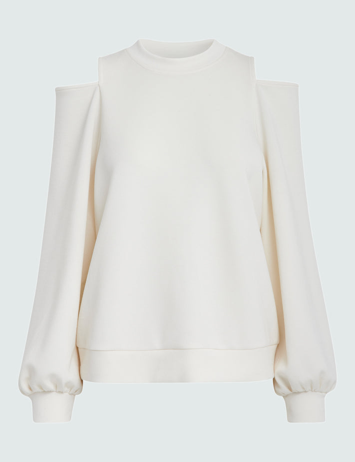 Peppercorn Dicette Puff Sweat Sweatshirt 0265 Sandshell