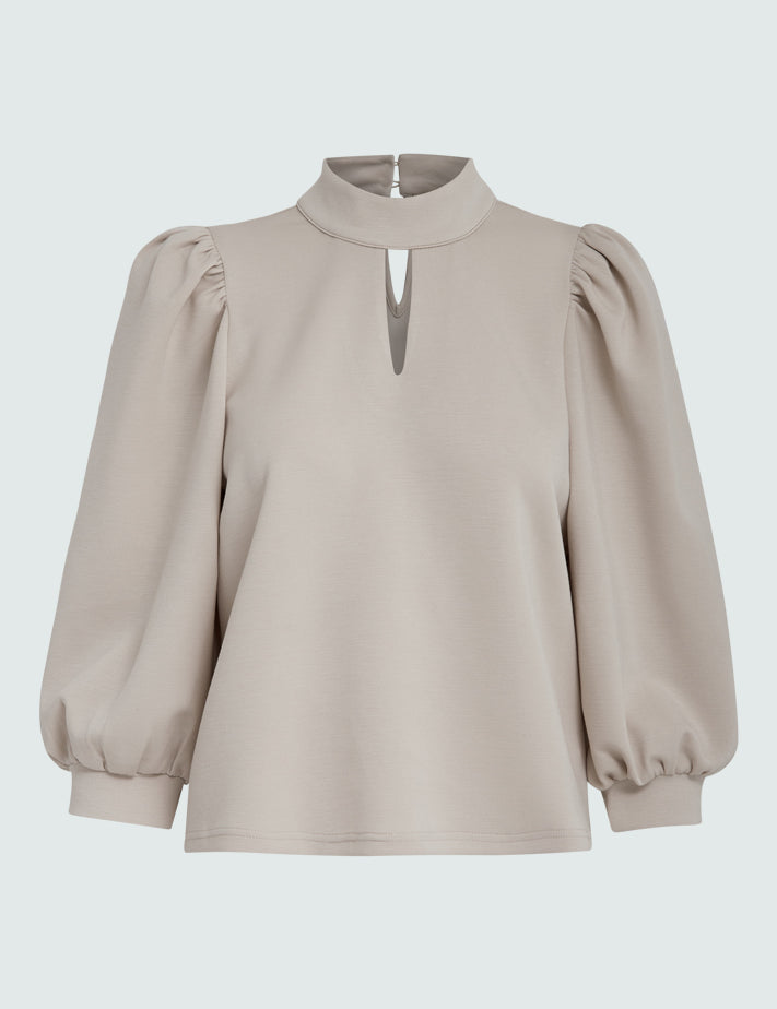 Peppercorn Dicette Puff Sweat Sweatshirt 0265 Sandshell