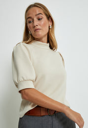 Peppercorn Dicette Puff Sweat Sweatshirt 0265 Sandshell