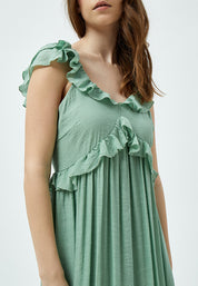 Desires Dicte Strap Ruffle Maxi Dress Dress 3006 Lichen Mint