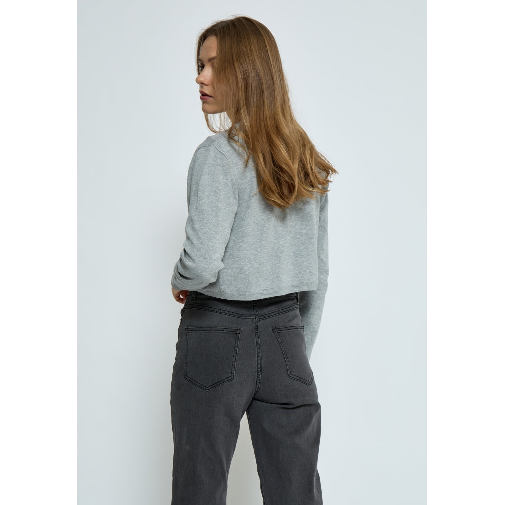 Peppercorn Dina Knit Bolero Cardigans 112M Light Grey Melange