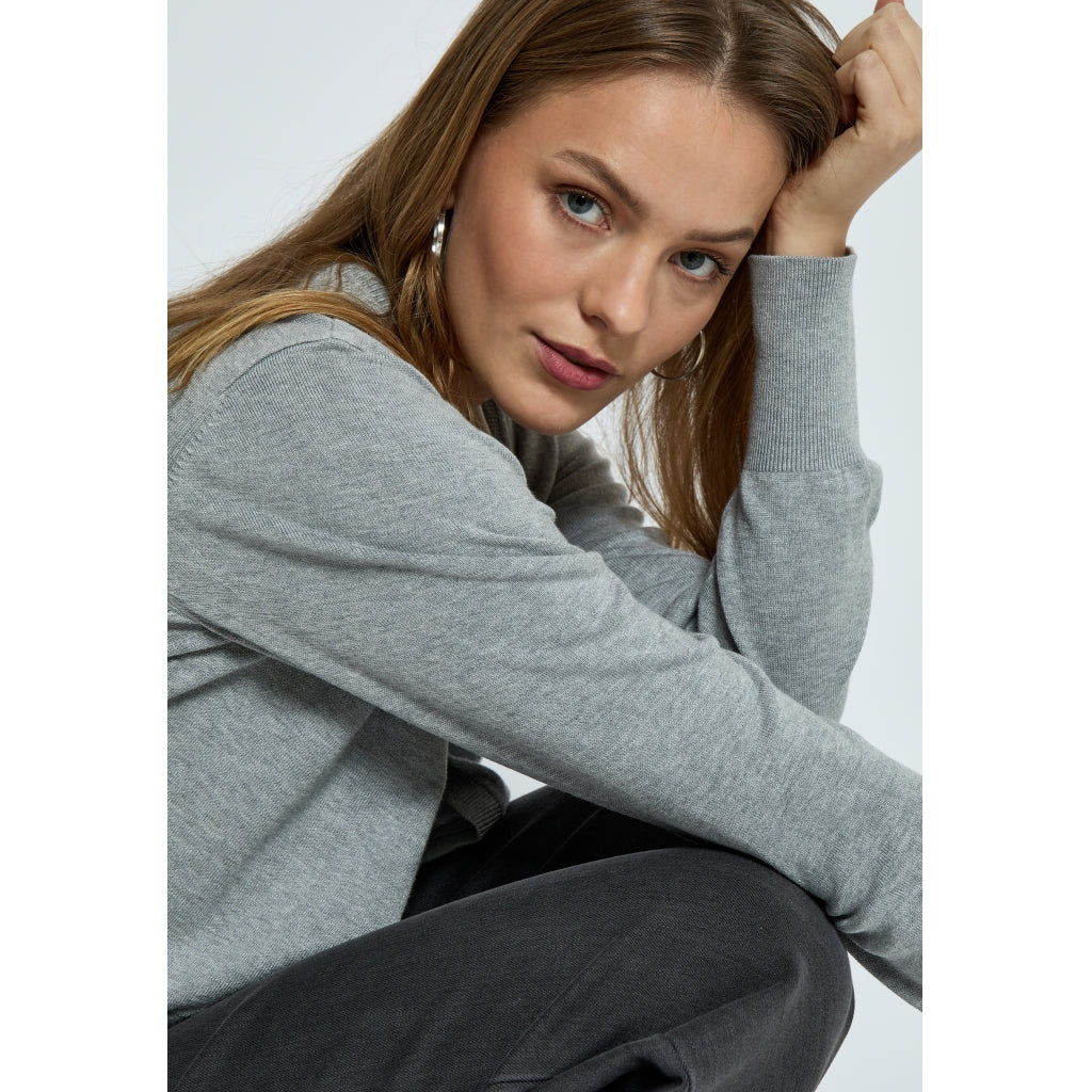 Peppercorn Dina Knit Bolero Cardigans 112M Light Grey Melange