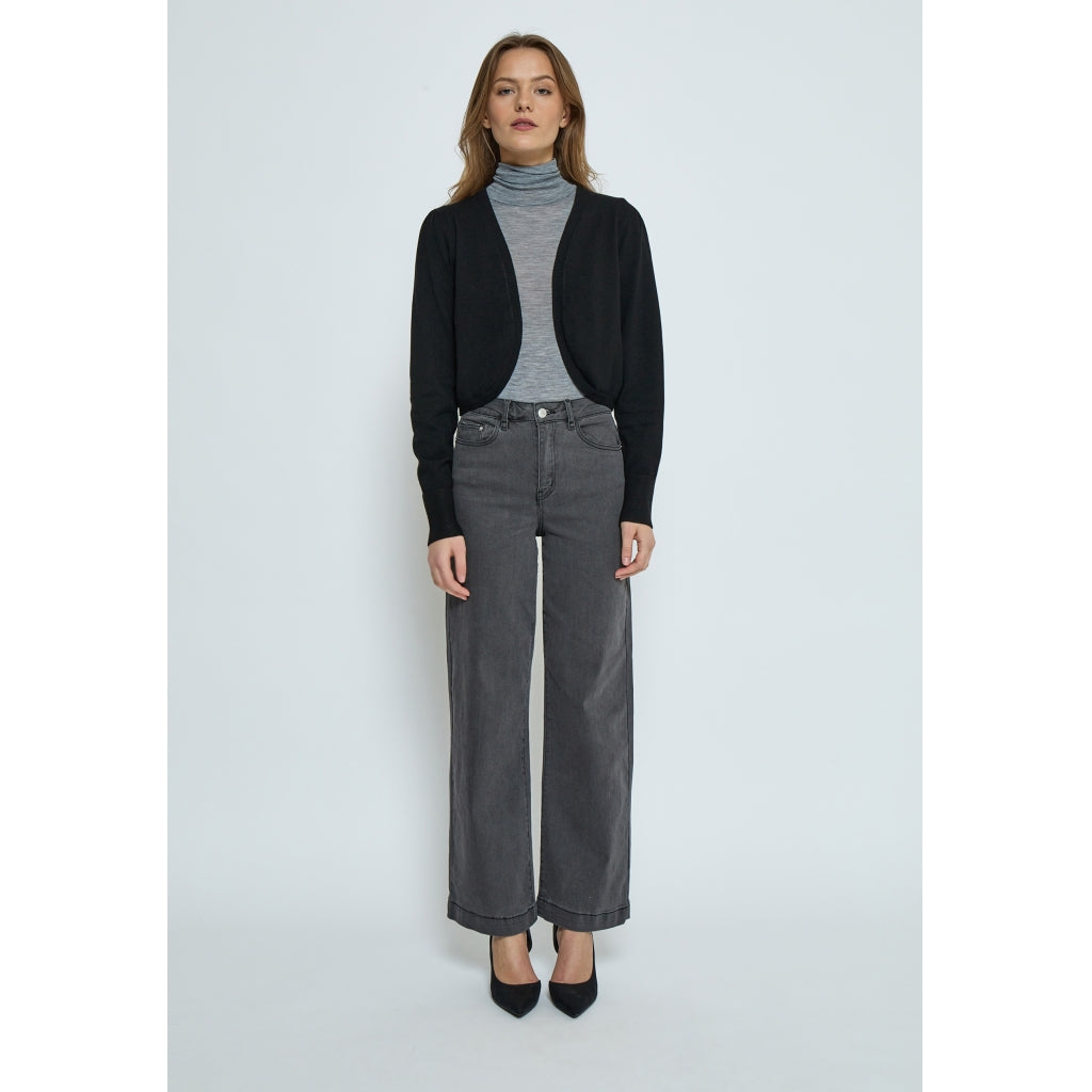 Peppercorn Dina Knit Bolero Cardigans 9000 Black