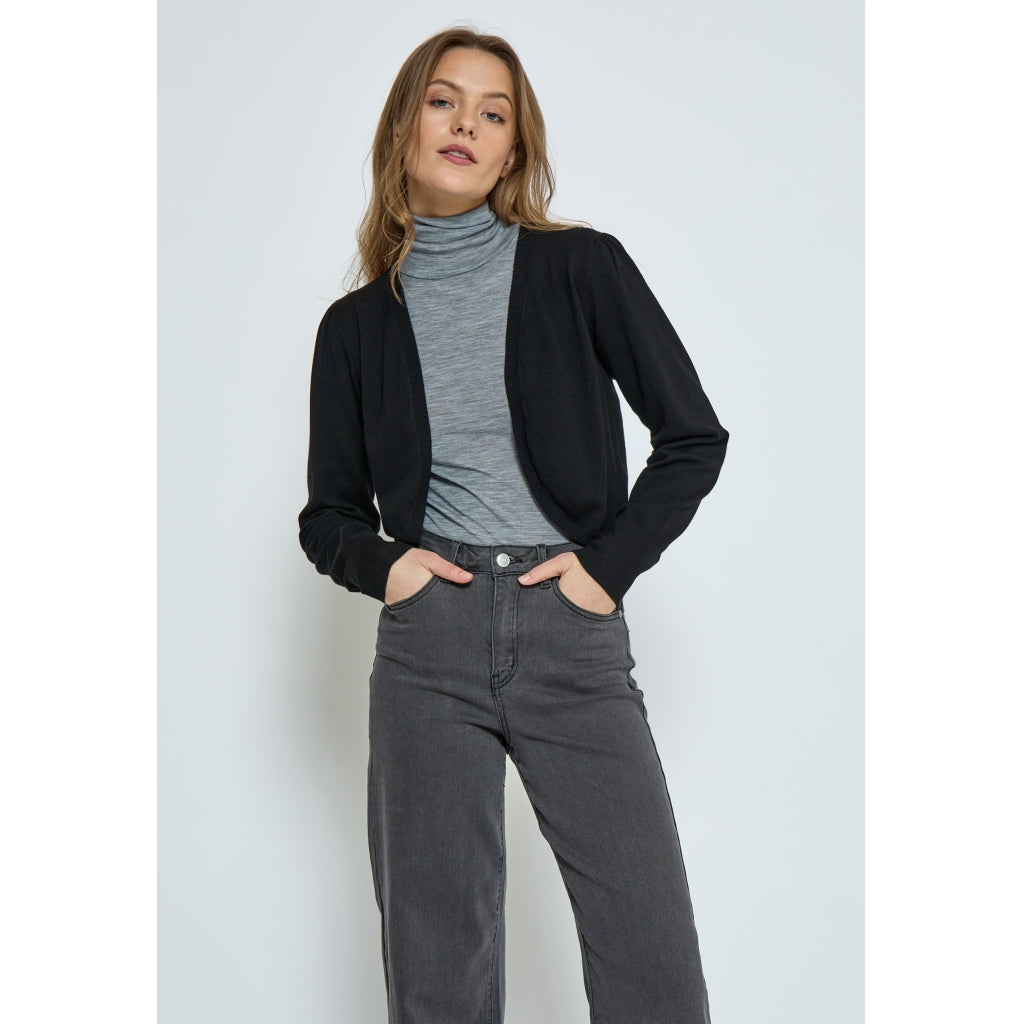 Peppercorn Dina Knit Bolero Cardigans 9000 Black