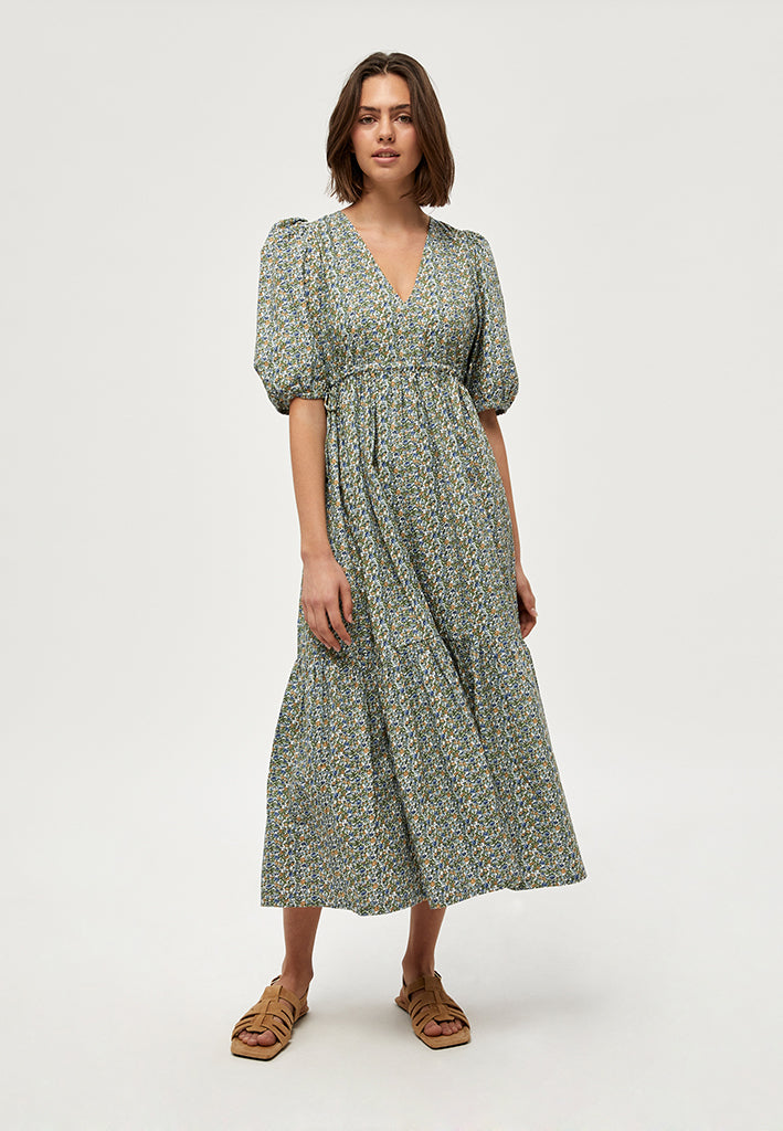 Peppercorn Edelin Long Dress Dress 0011P Gardenia Print