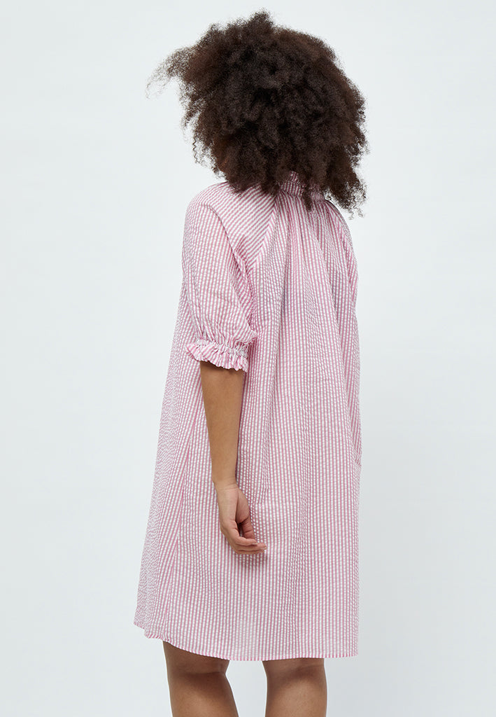 Peppercorn Elaine Dress Curve Dress 6013S Pink Lemonade Stripe