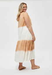 Peppercorn Ember Dress Curve Dress 0273S Warm Sand Stripe
