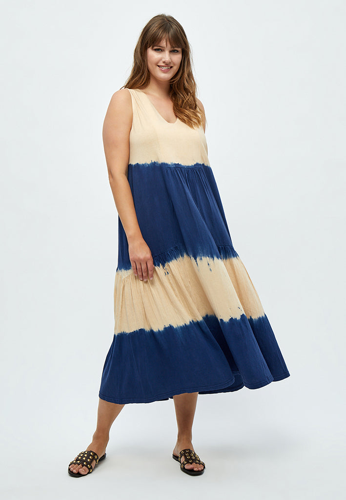 Peppercorn Ember Dress Curve Dress 2991S DRESS BLUE STRIPE
