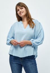 Peppercorn Emma 3/4 Sleeve Blouse Curve Blouse 1025 Skyblue