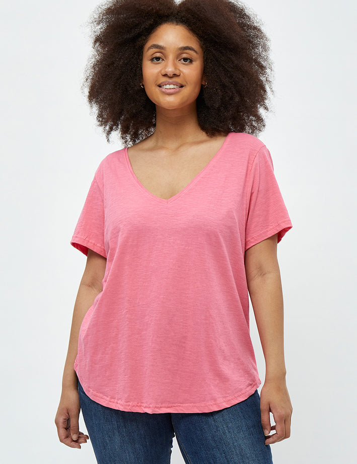 Peppercorn Estel Tee Curve T-Shirt 6013 Pink Lemonade