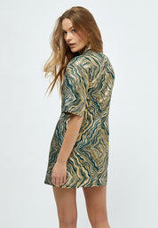 Minus Evelina Jacquard Dress Dress 4112J Jungle Green Jacquard
