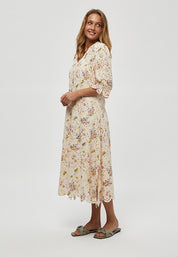 Peppercorn Evita Dress Dress 0023P Seedpearl Cream Print