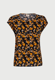 Peppercorn Fanny Malucca Blouse Curve T-Shirt 9000P Black Print