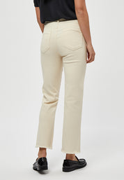 Peppercorn Fione Mid Waist Cropped Jeans Jeans 0023 Seedpearl Cream