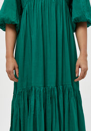 Peppercorn Flora V-neck Dress Dress 3013 Cadmium Green