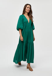 Peppercorn Flora V-neck Dress Dress 3013 Cadmium Green