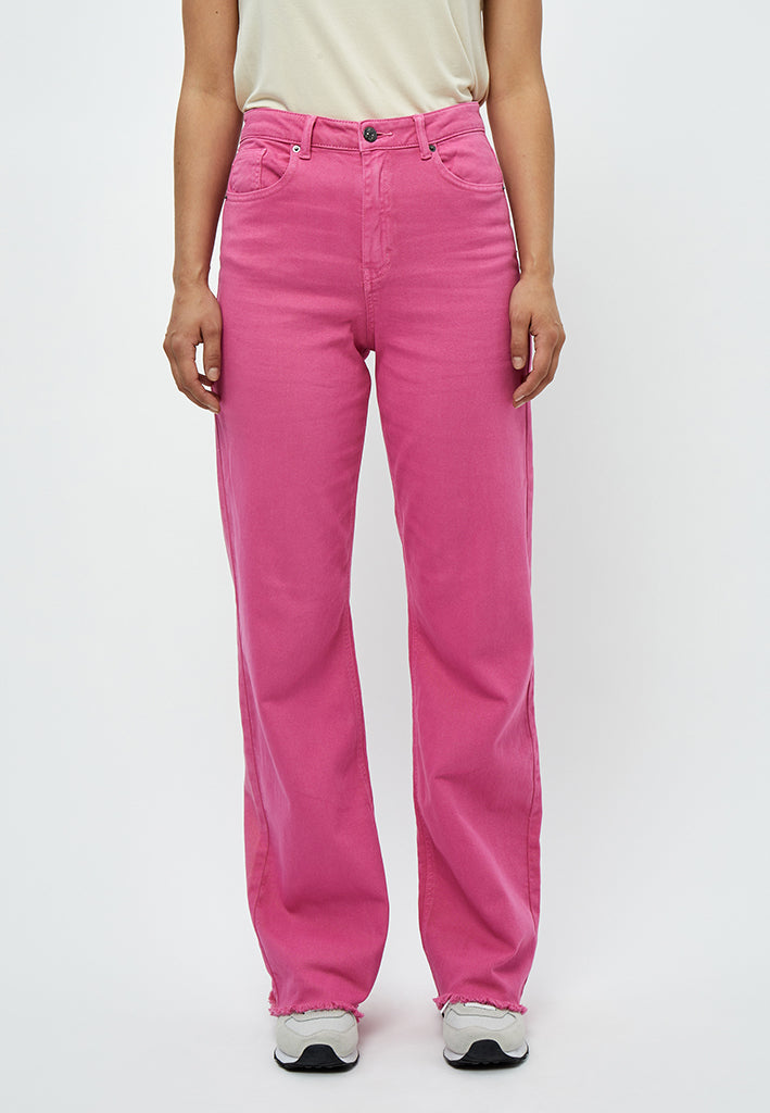 Peppercorn Fran Garment Dyed Pant Jeans 4122 Magenta Pink