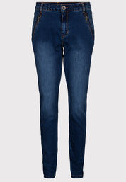 Peppercorn Franny High Waisted Slim Jeans Curve Jeans 9610 Mid Blue Denim